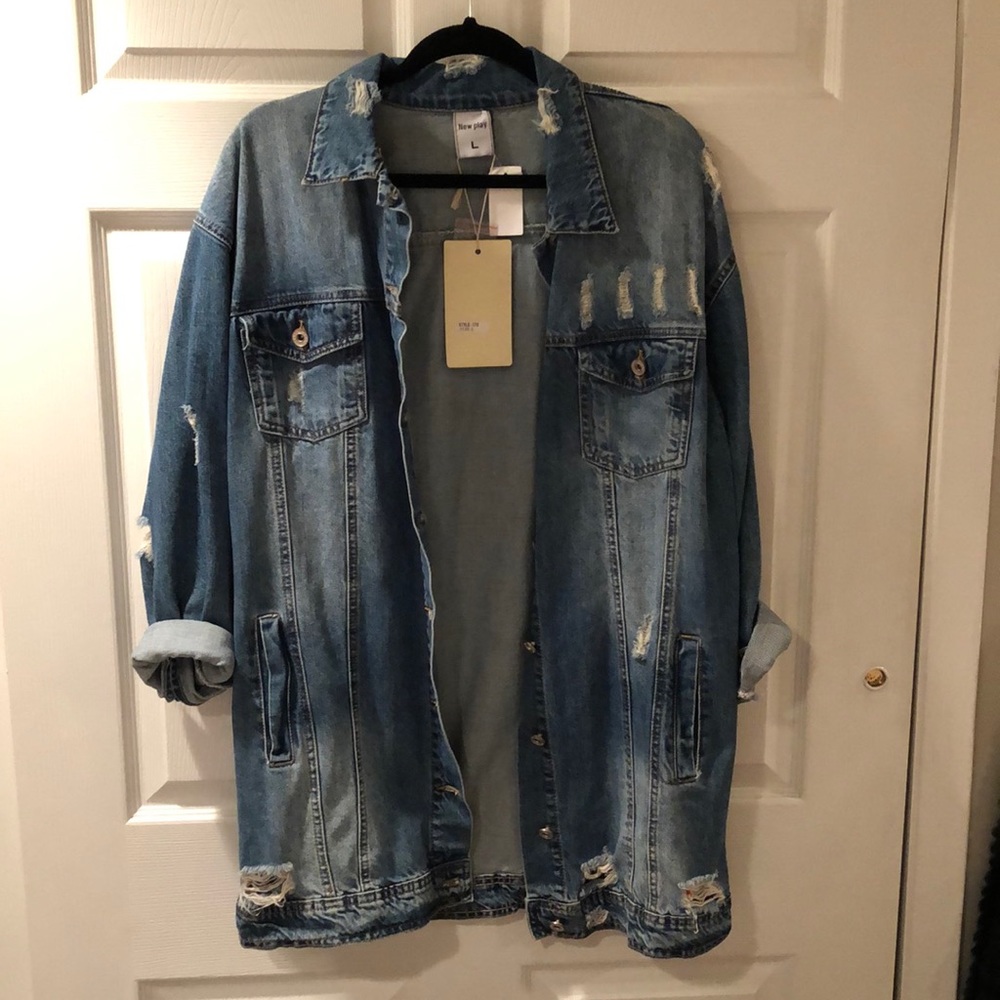 LF oversized denim jacket NWT